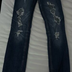 Distressed Blue Women's Jeans